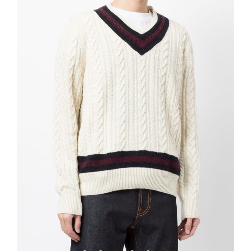 Vintage Ralph Lauren Polo Varsity Cable Knit Sweater